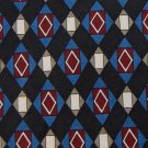 CLUBFELLOW ITALY BLACK BLUE RED CHECKER MEN NECK TIE Men Designer Tie EUC