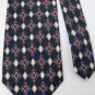 CLUBFELLOW ITALY BLACK BLUE RED CHECKER MEN NECK TIE Men Designer Tie EUC