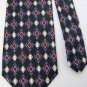 CLUBFELLOW ITALY BLACK BLUE RED CHECKER MEN NECK TIE Men Designer Tie EUC