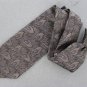 Vintage Barini Vivid Tan Leaves Snap On Clip-On 1960 60s 70s Mens Neck Tie #V-4