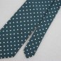 Vtg BEAU BRUMMEL Drak Green Polka Dot Fat Texture 60s 70s Mens Neck Tie #V-4 EVC