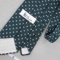 Vtg BEAU BRUMMEL Drak Green Polka Dot Fat Texture 60s 70s Mens Neck Tie #V-4 EVC