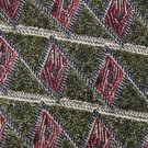 PETER THOMAS ForestGreen PINK DIAMOND SILK TIE NECK TIE Men Designer Tie EUC