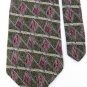 PETER THOMAS ForestGreen PINK DIAMOND SILK TIE NECK TIE Men Designer Tie EUC