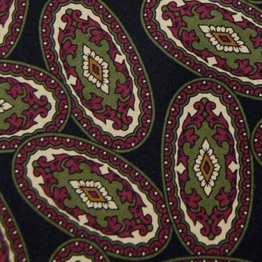 HART SCHAFFNER MARX BRIAR BLACK MAROON MEN NECK TIE Men Designer Tie EUC