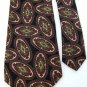 HART SCHAFFNER MARX BRIAR BLACK MAROON MEN NECK TIE Men Designer Tie EUC