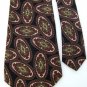 HART SCHAFFNER MARX BRIAR BLACK MAROON MEN NECK TIE Men Designer Tie EUC