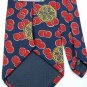 EMODA ITALY CIRCLES RED BLUE YELLOW SILK MEN NECK TIE Men Designer Tie EUC