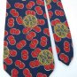 EMODA ITALY CIRCLES RED BLUE YELLOW SILK MEN NECK TIE Men Designer Tie EUC