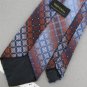 VTG WEMBLEY BROWN SKYBLUE SQUARE THICK WIDE TEXTURE 60s 70s Mens Neck Tie #V-2