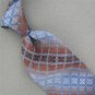VTG WEMBLEY BROWN SKYBLUE SQUARE THICK WIDE TEXTURE 60s 70s Mens Neck Tie #V-2
