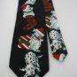 #1A New SURREY Christmas Holiday Ornament DALMATION DOG BLACK RED  Necktie Tie