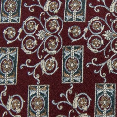 GAP SWIRLS MAROON GREY GREEN SILK  NECK TIEMen Designer Tie EUC