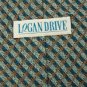 #1A LOGAN DRIVE GREEN SeaGreen  Woven STRIPE WOVEN TIE NECKTIE