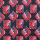 HENRY GRETHEL BLACK RED GEOMETRIC PATTERN MEN NECK TIE Men Designer Tie EUC