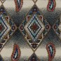 #1A JEREMY BOSTON COMPANY DIAMONDS BLUE TAN RED TIE NECKTIE