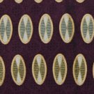 #1A ROUNDTREE & YORKE OVALS MAROON OLIVE SILK TIE NECKTIE