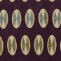 #1A ROUNDTREE & YORKE OVALS MAROON OLIVE SILK TIE NECKTIE
