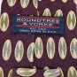 #1A ROUNDTREE & YORKE OVALS MAROON OLIVE SILK TIE NECKTIE