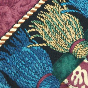 #1A STRUCTURE STRIPE PURPLE BLUE GREEN SILK MEN NECK TIE
