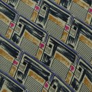 TALBOTT STUDIO KHAKI DIAMOND PATTERN MEN NECK TIE Men Designer Tie EUC