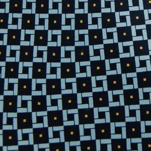 #1A New PRESCOT BAY NAVY BLUE YELLOW SILK MEN NECK TIE