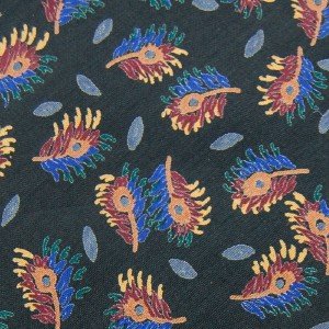 #1A THAI SILK FLORAL DarkBlue BLUE MAROON GOLD TIE NECKTIE Mens
