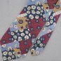 TANGO GOLD MAROON FLORAL PLAID SILK MENS NECKTIE TIE #HG-15 Excellent