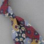 TANGO GOLD MAROON FLORAL PLAID SILK MENS NECKTIE TIE #HG-15 Excellent