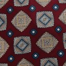 #1A New STAFFORD MAROON TAN BLUE DIAMOND SILK MEN NECK TIE
