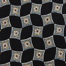 CLUB ROOM DIAMONDS FLOWERS BLACK RED WHITE TIE NECK TIE Men Designer Tie EUC