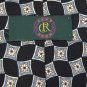 CLUB ROOM DIAMONDS FLOWERS BLACK RED WHITE TIE NECK TIE Men Designer Tie EUC