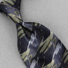 American Traditions Gray Rust Black Vivid Art Deco Neck Tie Men Designer Tie EUC