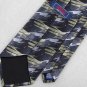 American Traditions Gray Rust Black Vivid Art Deco Neck Tie Men Designer Tie EUC