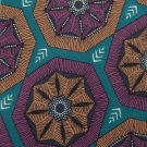 #1A THE FASHION POST PURPLE BROWN TEAL SILK MEN NECK TIE Necktie