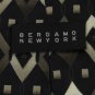 New BOY/CHILD BERGAMO SQUARE BLACK BROWN IVORY SILK Men Tie Men Designer Tie EUC