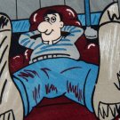 NOVEL TIES COUCH POTATO by MMG CORP ART NECK TIE Men Designer Tie EUC