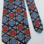#1A O'BRIEN & NYE CARTAGE CIRCLES RED NAVY TAN MEN NECK TIE
