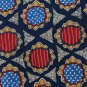 #1A O'BRIEN & NYE CARTAGE CIRCLES RED NAVY TAN MEN NECK TIE