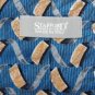 #1A STAFFORD ITALY WAVES BLUE YELLOW GREY SILK Men Designer  TIE NECKTIE