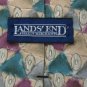 #1A LANDS' END PURPLE PEACH TRIANGLE PATTERN TIE NECKTIE Lot#4F