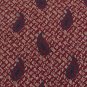 #1A KRIZIAUOMO ITALY PAISLEY CHECKERED MAROON NAVY Silk Men Neck Tie Necktie