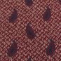 #1A KRIZIAUOMO ITALY PAISLEY CHECKERED MAROON NAVY Silk Men Neck Tie Necktie