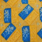 GEOFFREY BEENE YELLOW BLUE FLORAL SILK Men Neck Tie Men Designer Tie EUC