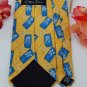 GEOFFREY BEENE YELLOW BLUE FLORAL SILK Men Neck Tie Men Designer Tie EUC