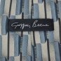 GEOFFREY BEENE BLUE OLIVE GREY SILK MEN NECK TIE Men Designer Tie EUC