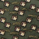 #1A New WOODWARD DIAMONDS GREEN TAN YELLOW SILK TIE Necktie