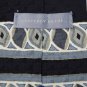 GEOFFREY BEENE STRIPE BLACK GREY OLIVE MEN NECK TIE Men Designer Tie EUC