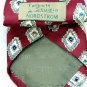 #1A TALBOTT STUDIO MAROON YELLOW BLUE SILK NECKTIE TIE -