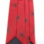 New NO BOUNDARIES SKINNY WOVEN RED BLACK TIE NECK TIE Men Designer Tie